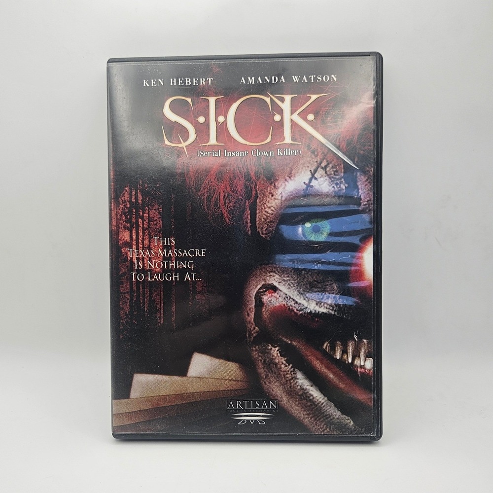 S.I.C.K. Serial Insane Clown Killer DVD 2004 Artisan Indie Slasher